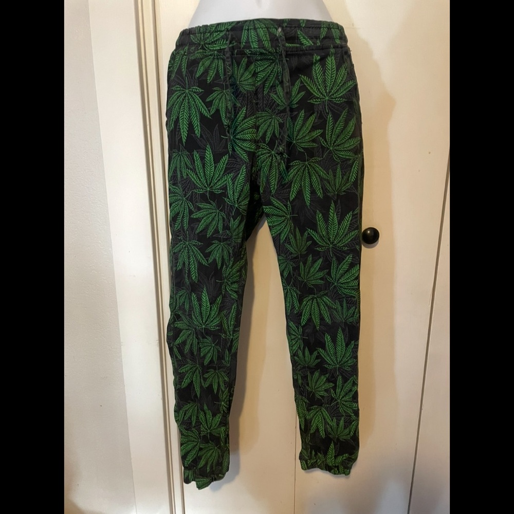 American Bazi Cannabis Print Joggers